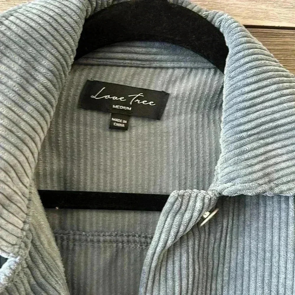 LOVE TREE oversized, corduroy, jacket, size, medium - Picture 3 of 6